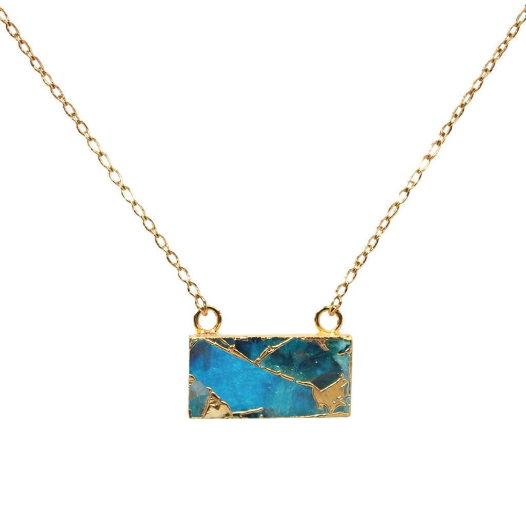 Mohave Pendant Necklace Necklaces Gemdesignss NGHG822 Ocean Blue 