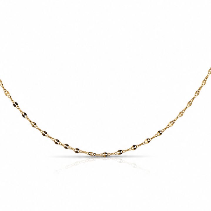 Single Layer Necklace Necklaces Iishii Designs NGL1 Gold 