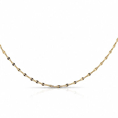 Single Layer Necklace Necklaces Iishii Designs NGL1 Gold 