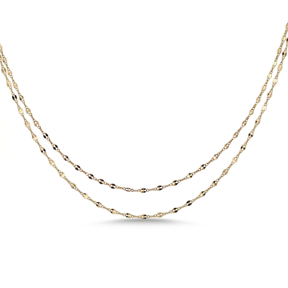 Double Layer Necklace Necklaces Iishii Designs 