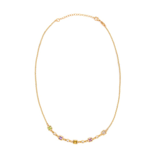 Multi Color Stone Necklace Necklaces athenadesigns 