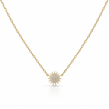 Grand Soleil Necklace Necklaces Iishii Designs NGP1209 Gold 