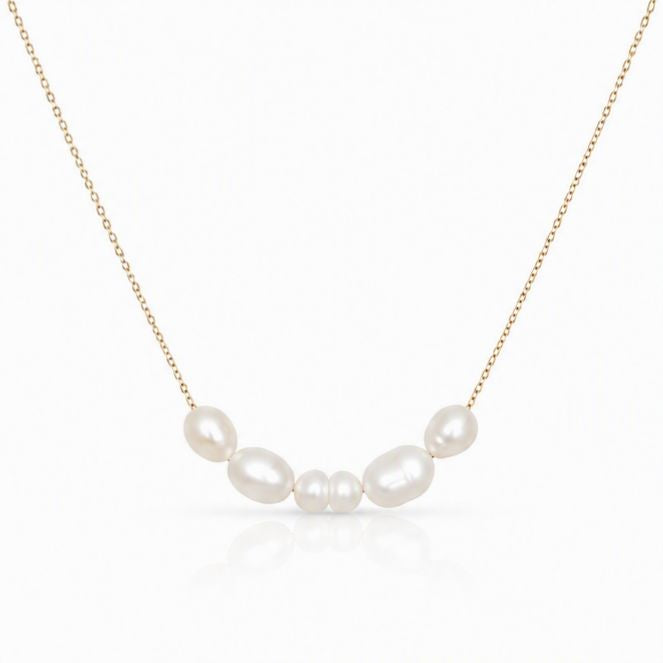 Pearl Muse Necklace Necklaces Everful NGP1297 Pearl/Gold 