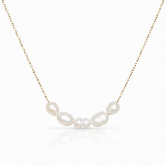 Pearl Muse Necklace Necklaces Everful NGP1297 Pearl/Gold 