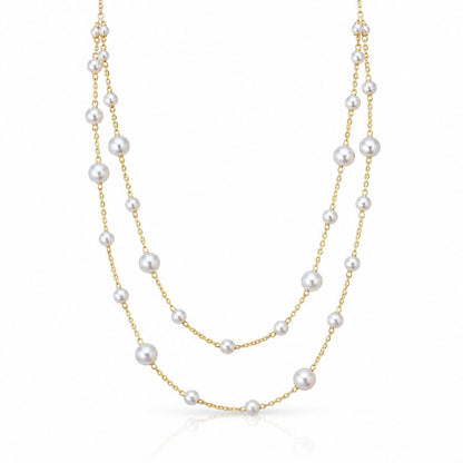 Chérie Perles Necklace Necklaces Iishii NGP4730 Pearl/Gold 