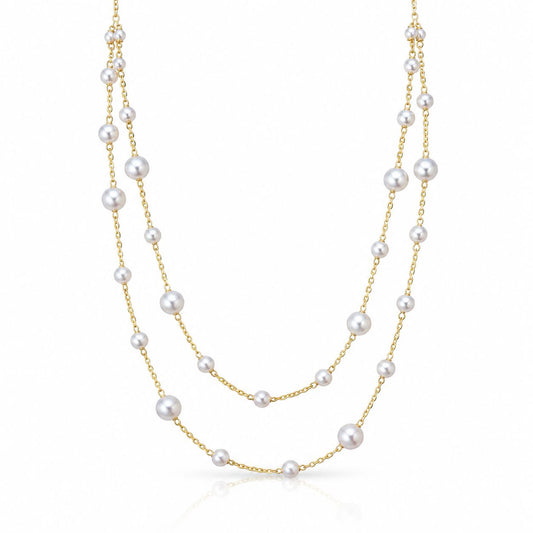 Chérie Perles Necklace Necklaces Iishii NGP4730 Pearl/Gold 
