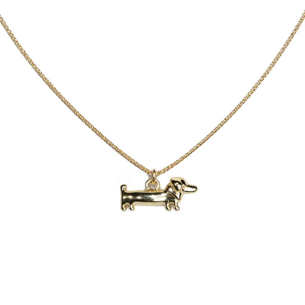 Dachshund Necklace Necklaces Beads NGPG4325 Gold 