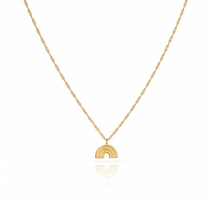 Arc d'Or Necklace Necklaces KoreaJeweler NGPL408 Gold 