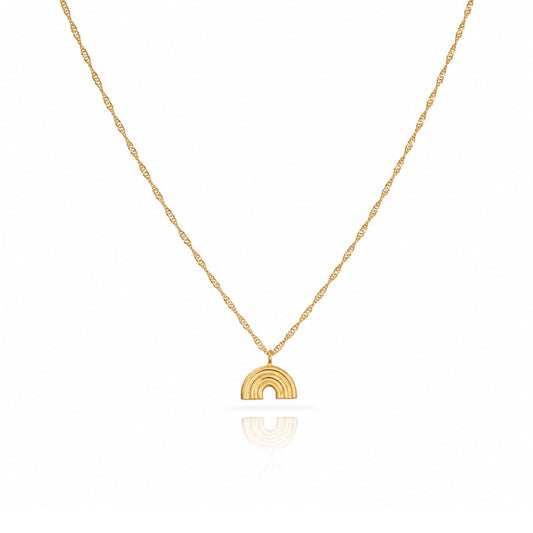 Arc d'Or Necklace Necklaces KoreaJeweler NGPL408 Gold 