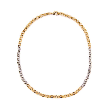 6mm Rolo Chain Two Tone Necklace Necklaces athenadesigns NGS4600M Multi 