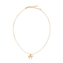 Load image into Gallery viewer, Plain Bow Necklace Necklaces athenadesigns NGSB462 Gold 
