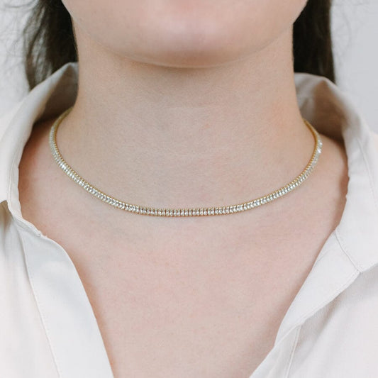 CZ Tennis Necklace Necklaces athenadesigns 