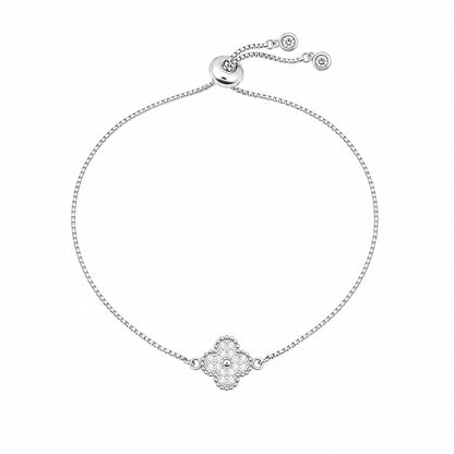 CZ Clover Charm Bracelet Bracelet athenadesigns PBT455CLV 