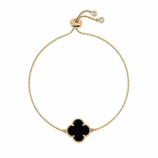 Black Clover Charm Bracelet Bracelet athenadesigns PBT4CLVX 