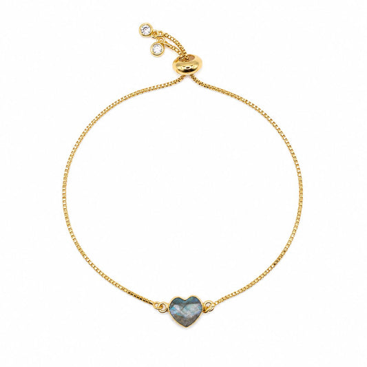 Semi Precious Pull Chain Bracelet Bracelet athenadesigns PBT67LD 