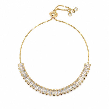 CZ Baguettes Pull-Chain Bracelet Bracelet Athena Designs PGBT4805 