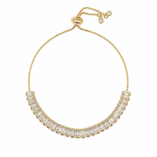 CZ Baguettes Pull-Chain Bracelet Bracelet Athena Designs PGBT4805 