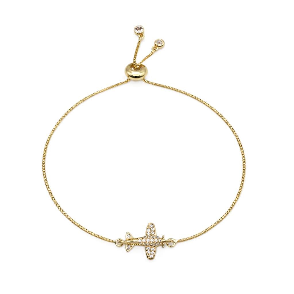 Jetsetter Pull Chain Bracelet Bracelets Beads PGBT531RG Gold 