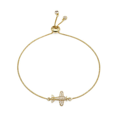 Jetsetter Pull Chain Bracelet Bracelets Beads PGBT531RG Gold 