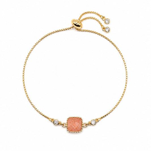 Petite Blush Pull Chain Bracelet Bracelets Gems Ocean PGBT730BL Blush 