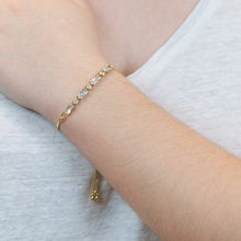 Load image into Gallery viewer, Pull Chain Bracelet With Cz Bar Bracelets athenadesigns 
