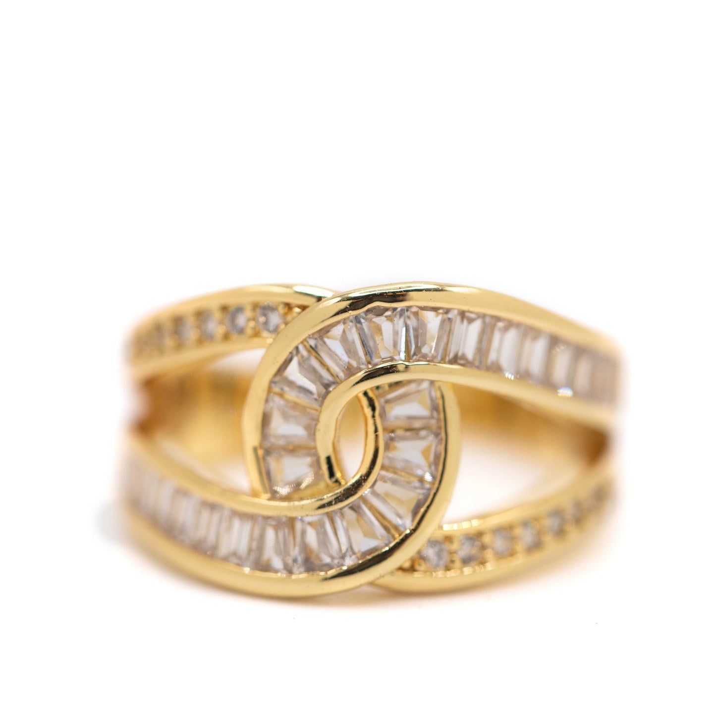 CZ Infinity Ring Rings athenadesigns WRGC548 Gold 