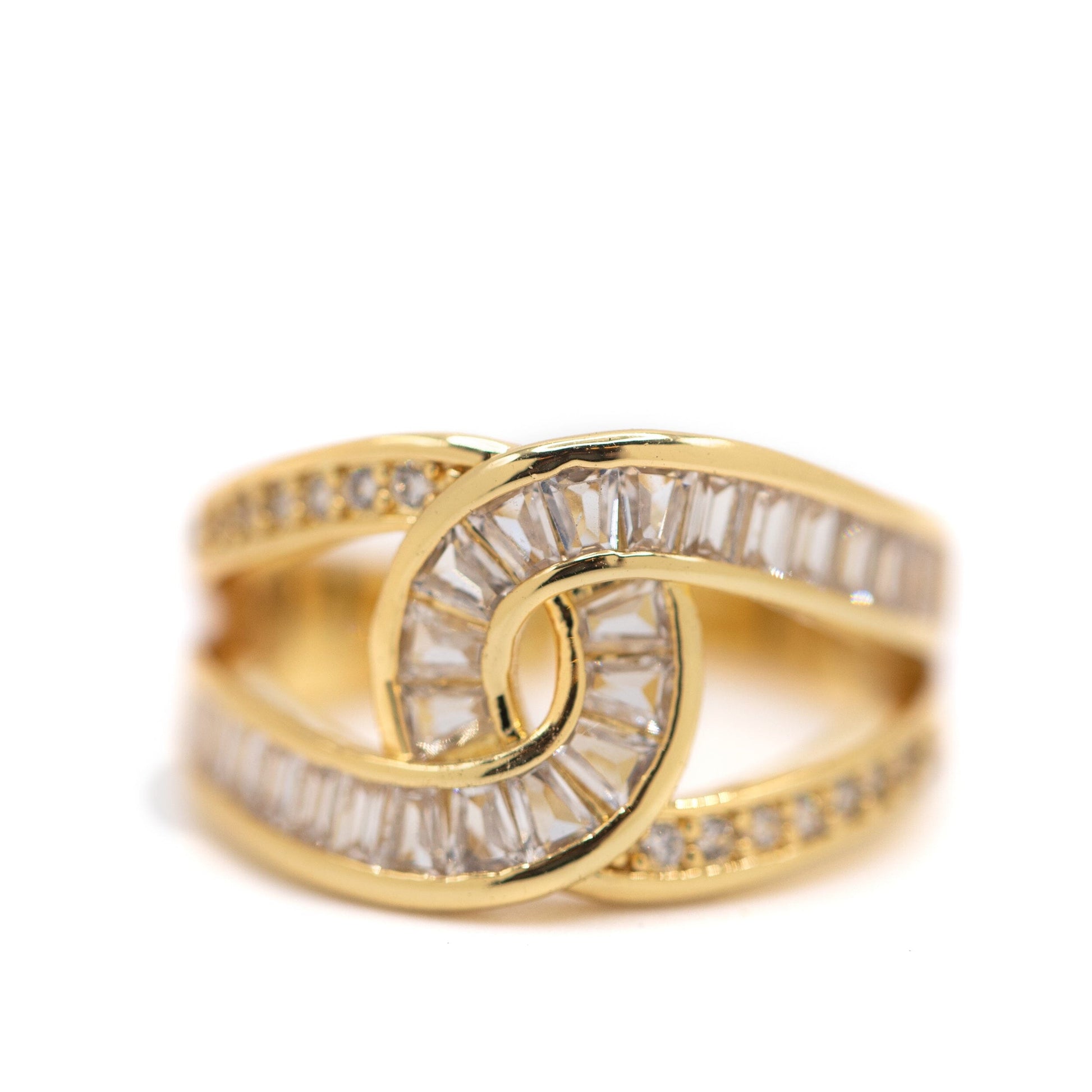 CZ Infinity Ring Rings athenadesigns WRGC548 Gold 