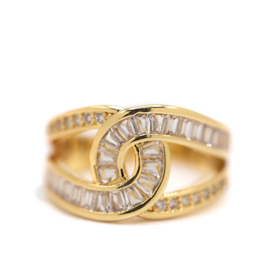 CZ Infinity Ring Rings athenadesigns WRGC548 Gold 