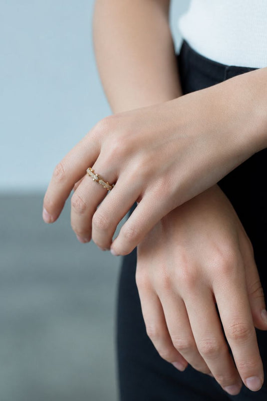 CZ U-Link Ring Rings Athena Designs 