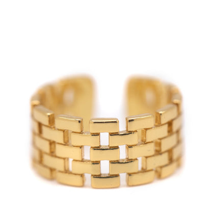 Brick Pattern Ring Rings athenadesigns RG4480 