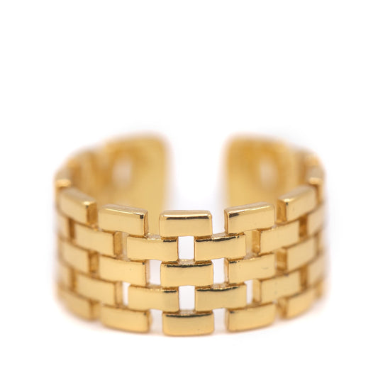 Brick Pattern Ring Rings athenadesigns RG4480 