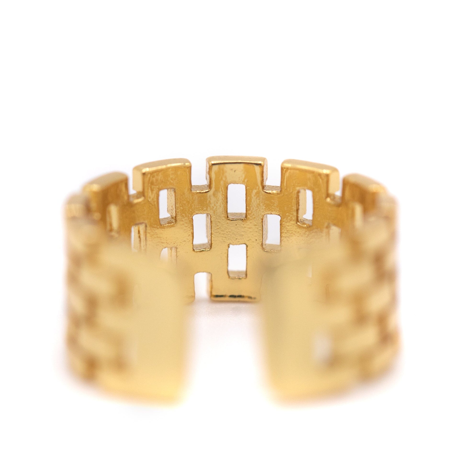 Brick Pattern Ring Rings athenadesigns 