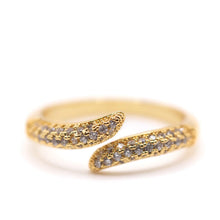 Load image into Gallery viewer, Adjustable Ring: Micro Pave CZ Open Wrap Rings athenadesigns RG4550 
