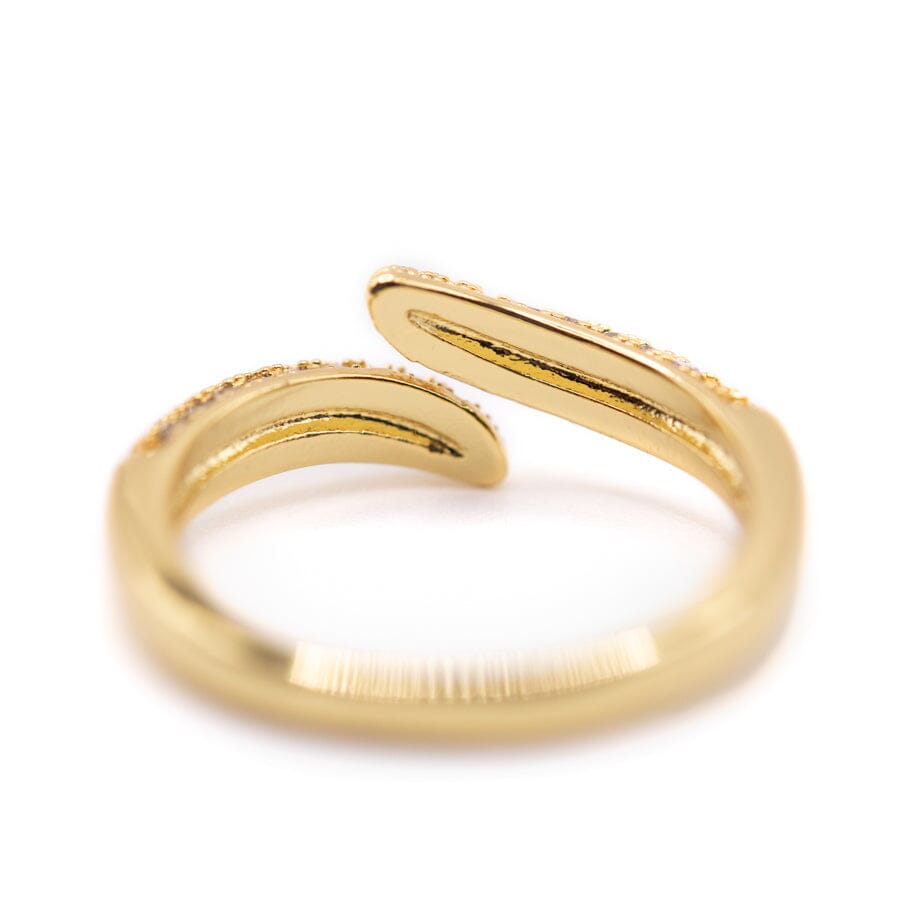 Adjustable Ring: Micro Pave CZ Open Wrap Rings athenadesigns 