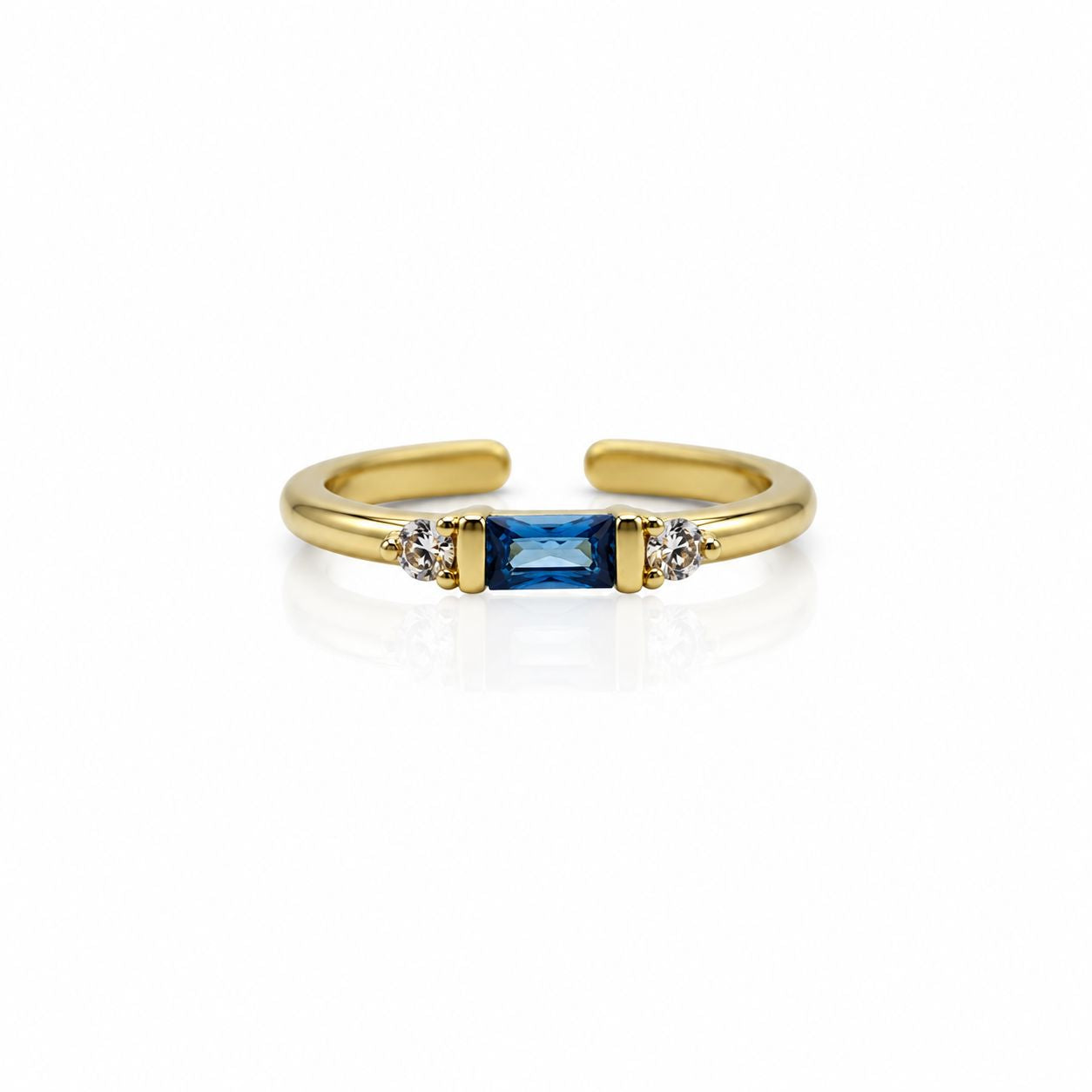 CZ Baguettes Ring Rings athenadesigns RG458Q 