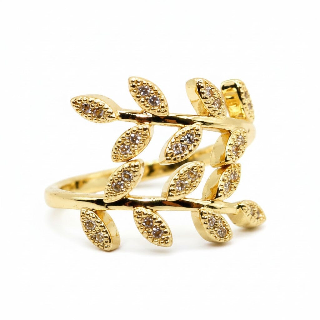 Adjustable Leaf Ring Rings athenadesigns RG45LEAF 