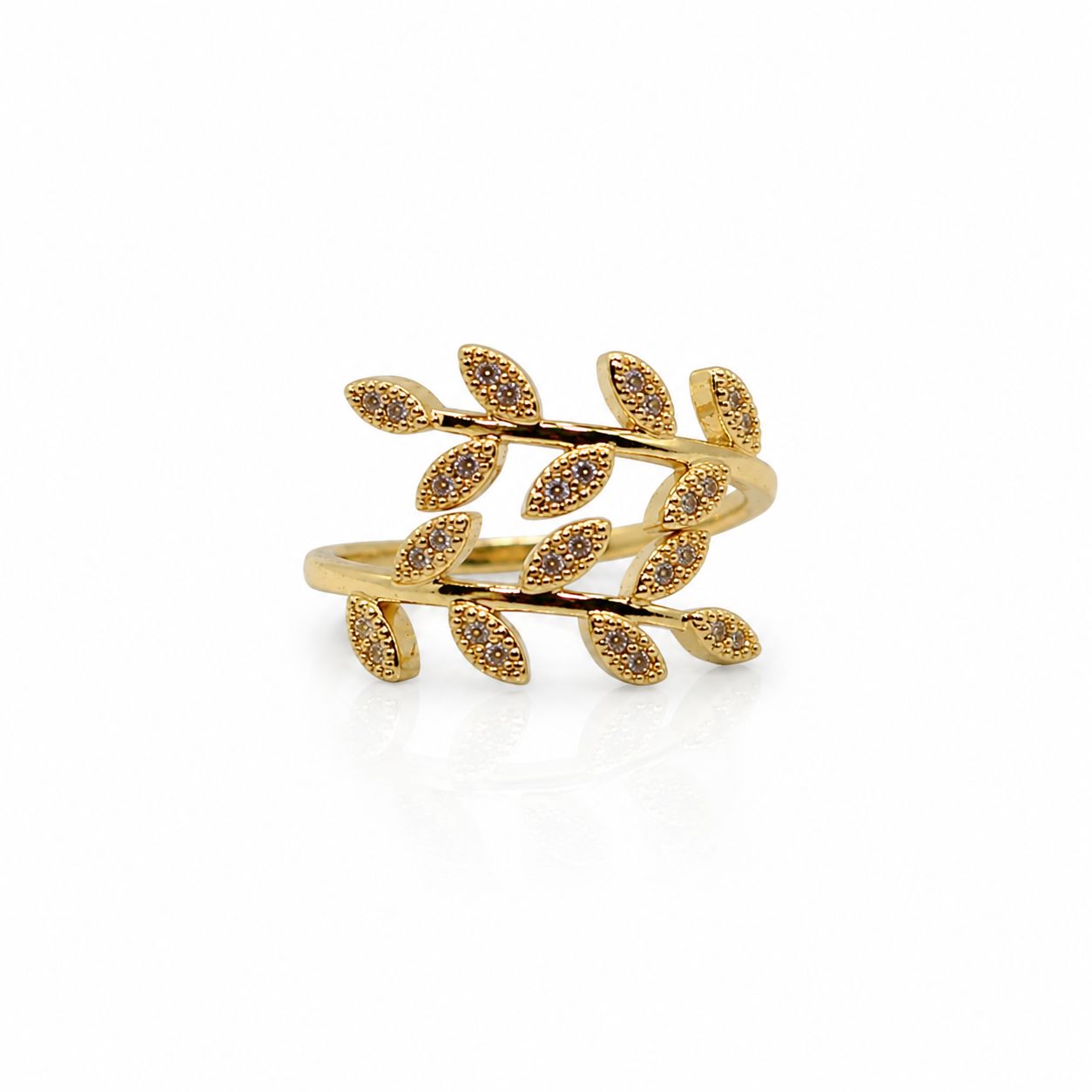 Adjustable Leaf Ring Rings athenadesigns 