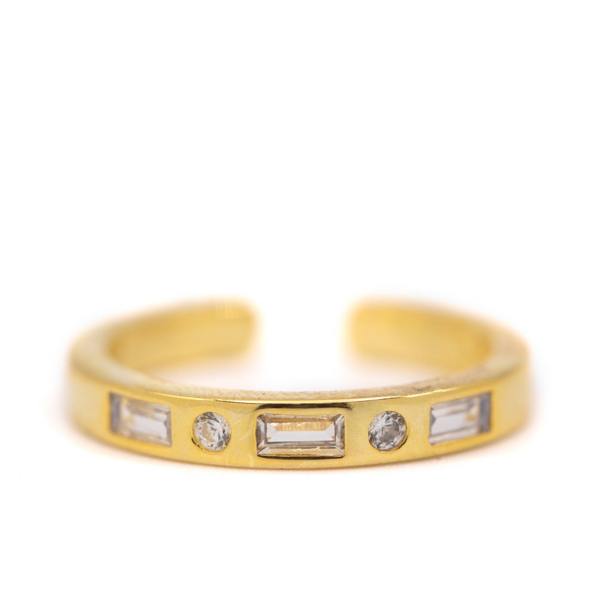 Sweet CZ Band Ring Rings athenadesigns RGC550 Gold 
