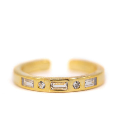 Sweet CZ Band Ring Rings athenadesigns RGC550 Gold 