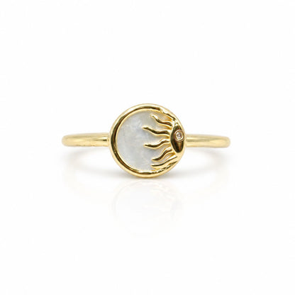 MOP Sun Ring Rings Beads 