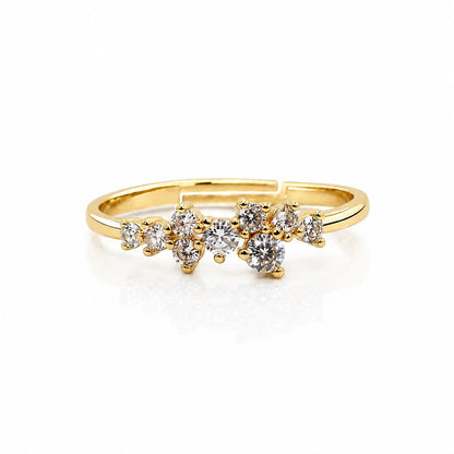 Fleur Bouquet Ring Rings Iishii Designs RGPB226 Gold 
