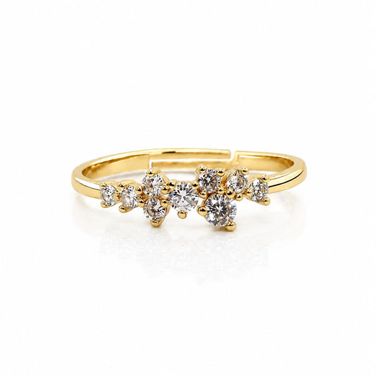 Fleur Bouquet Ring Rings Iishii Designs RGPB226 Gold 