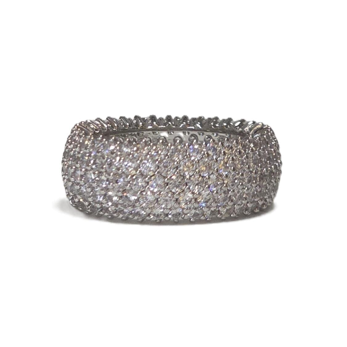 All Around CZ Ring Rings athenadesigns RGS45 Silver 