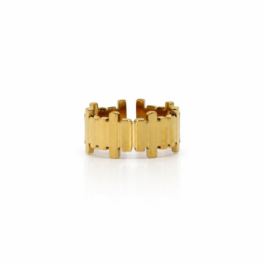 Geo Rectangle Ring Rings Hotlife RGTH236 Gold 