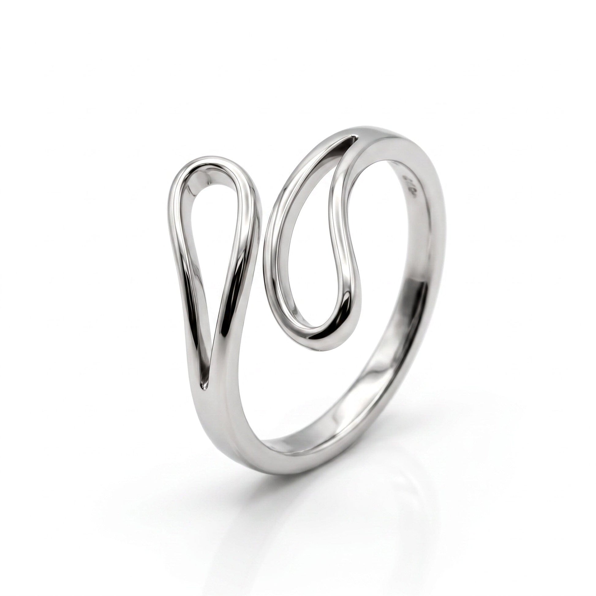 Dainty Raindrop Ring Rings Hotlife RSST135 Silver 