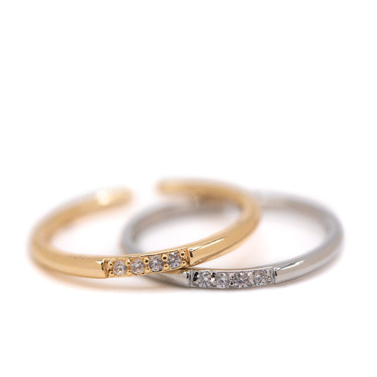 Double Band with CZ Rings athenadesigns 