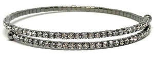 Black Crystal Wrap Bracelet (BX5000) Fashion Bracelet athenadesigns 
