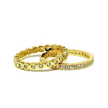 Load image into Gallery viewer, 2 Stack Crystal Ring: Gold Vermeil (RG2/455) Rings athenadesigns 
