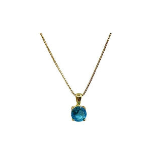 CZ 'Basket Set' Necklace- Aqua (NGCH465Q) Necklaces athenadesigns 