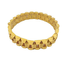 Load image into Gallery viewer, Stainless Steel &#39;Watch&#39; Bracelet: Gold Plated (BG4000) Bracelet athenadesigns 

